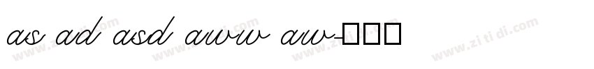 as ad asd aww aw字体转换